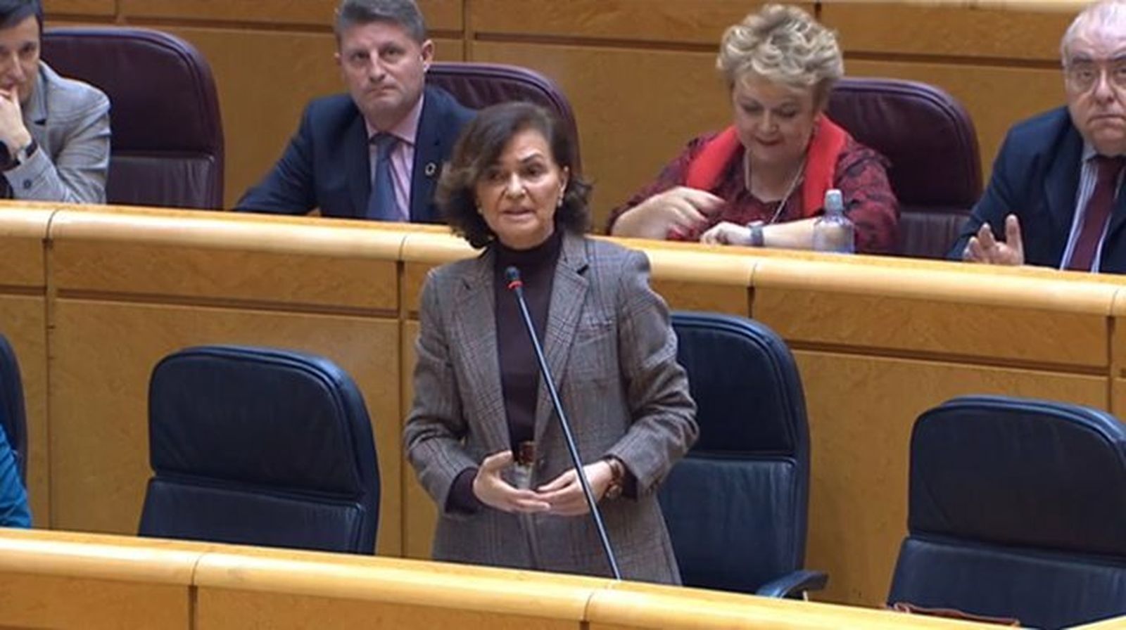 Comparecencia de Carmen Calvo