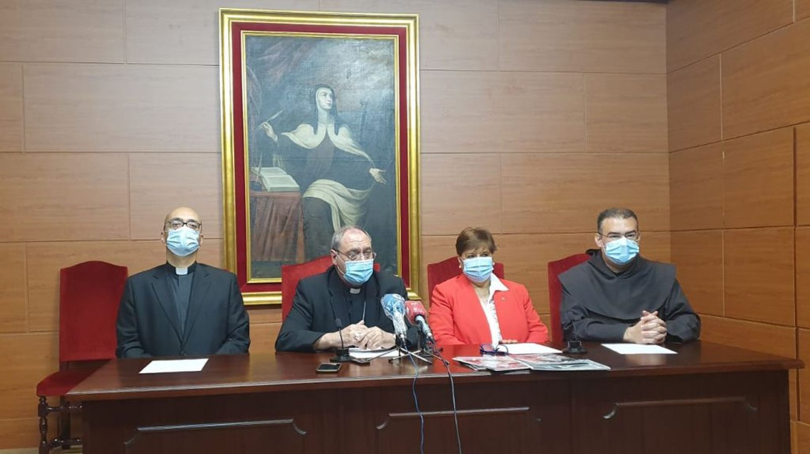 Presentación de los actos en el Convento de La Santa