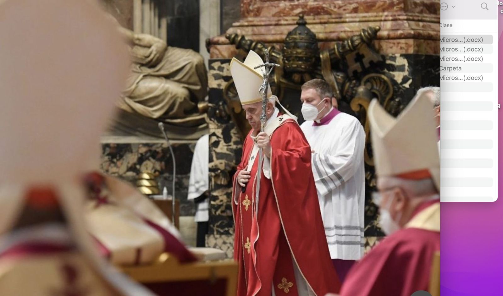 Francisco, en la ceremonia del consistorio del 27 de agosto