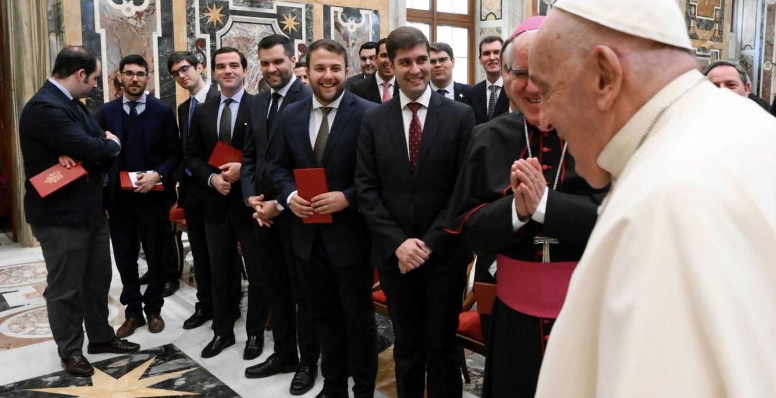 El Papa y los seminaristas de Sevilla