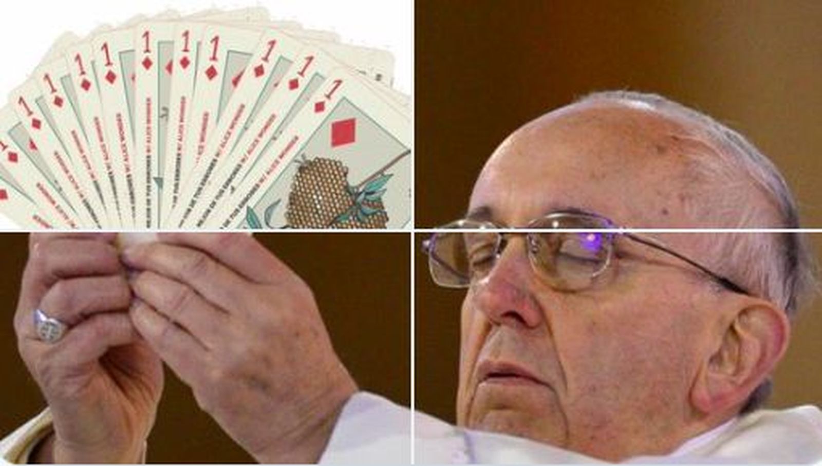El Papa 'reparte' juego