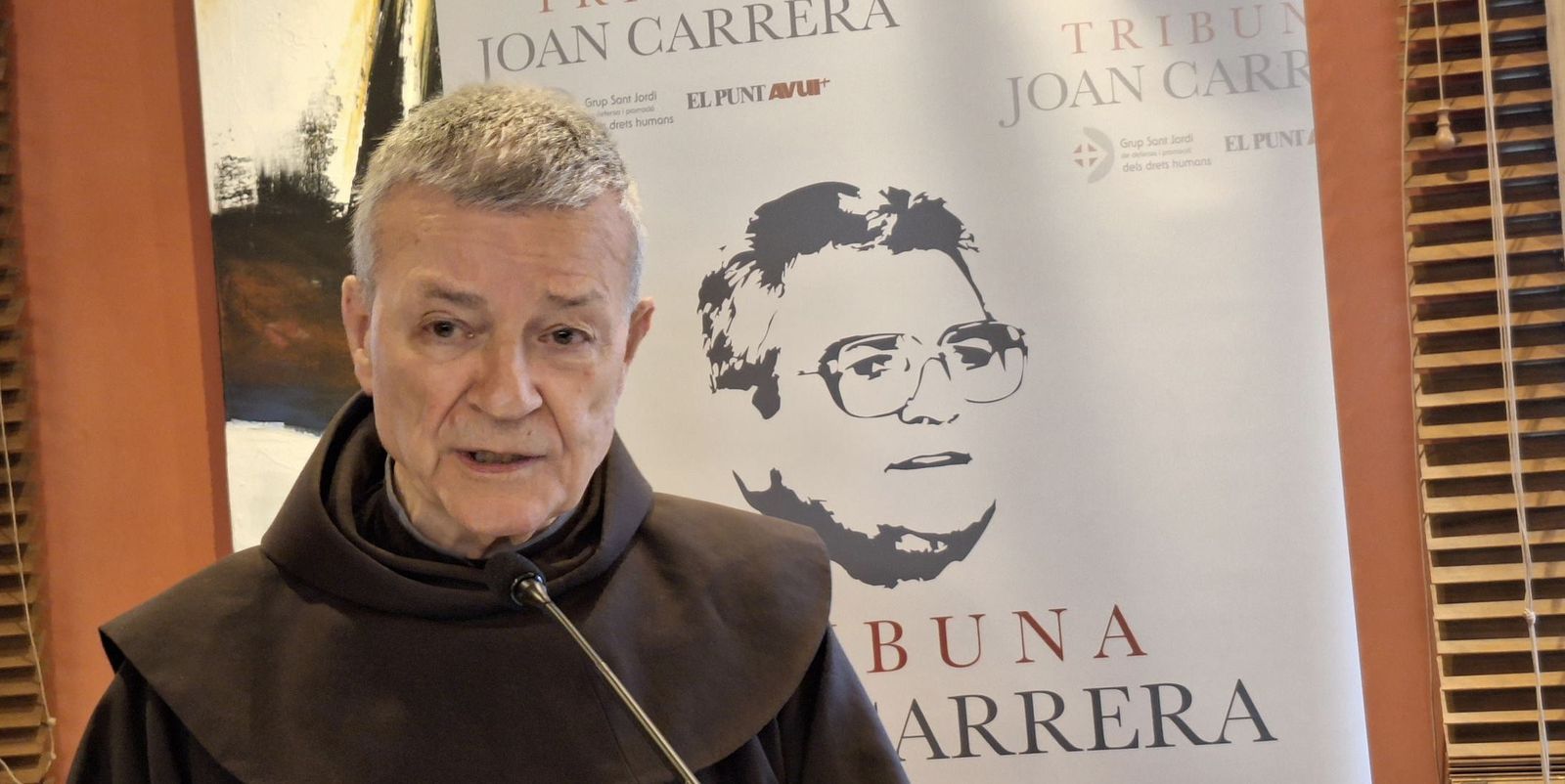 Santiago Agrelo, en la Tribuna Joan Carrera