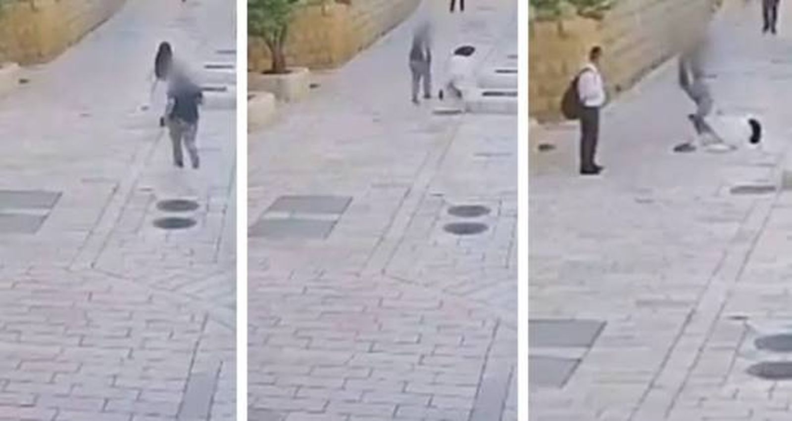 Secuencia de la agresión a la religiosa
