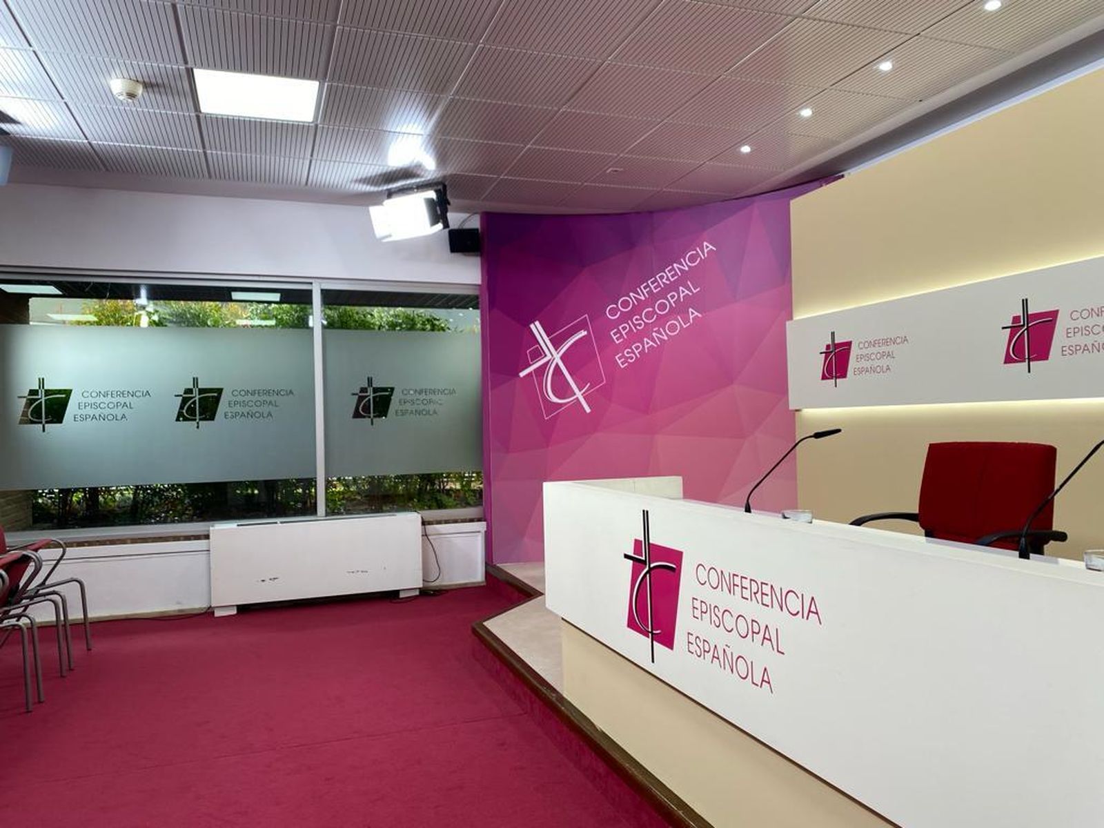 Sala de prensa de la Conferencia Episcopal