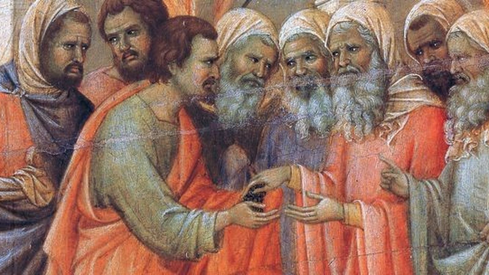 Los sacerdotes pagan a Judas, tomado de https://share.google/mDS8LdIQvmlz9cPU5