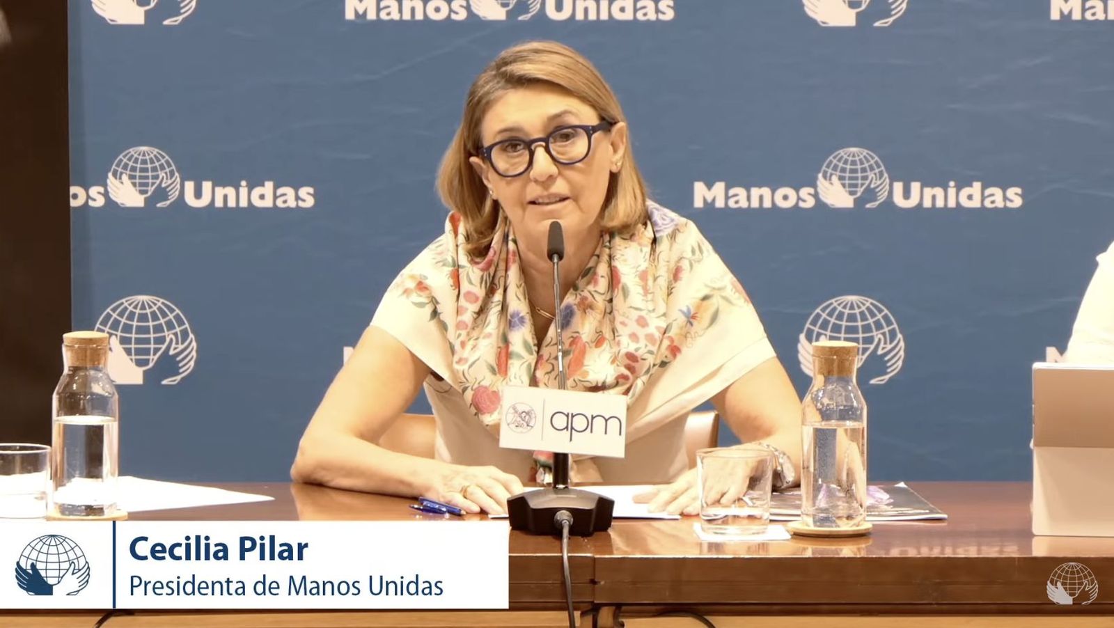 Cecilia Pinar, presidenta de Manos Unidas