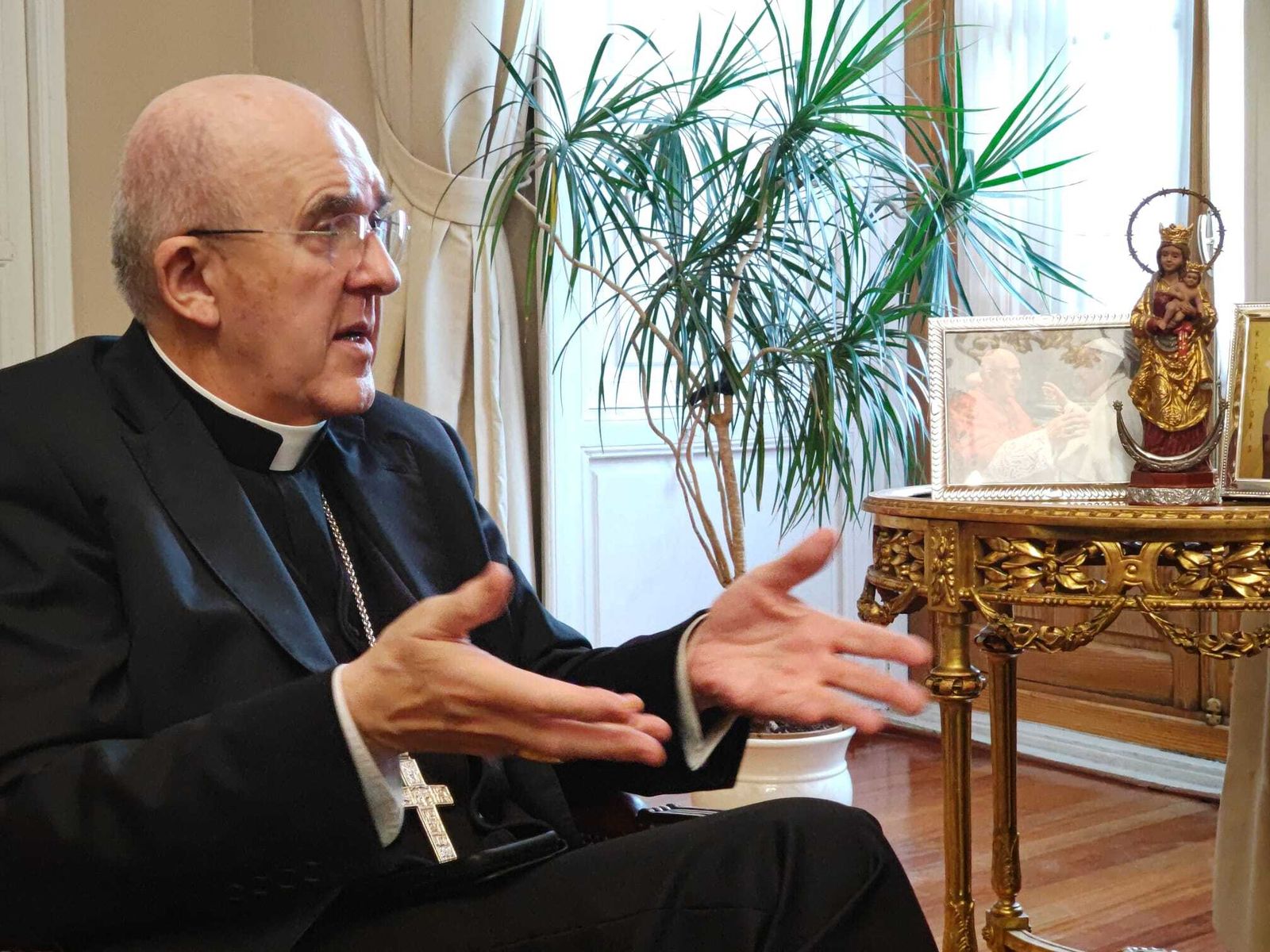 Carlos Osoro, durante la entrevista