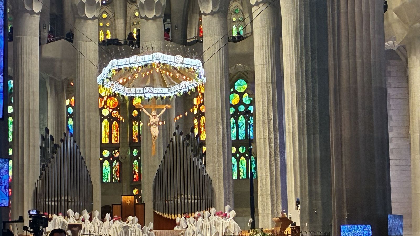 Interior de la sagrada Familia