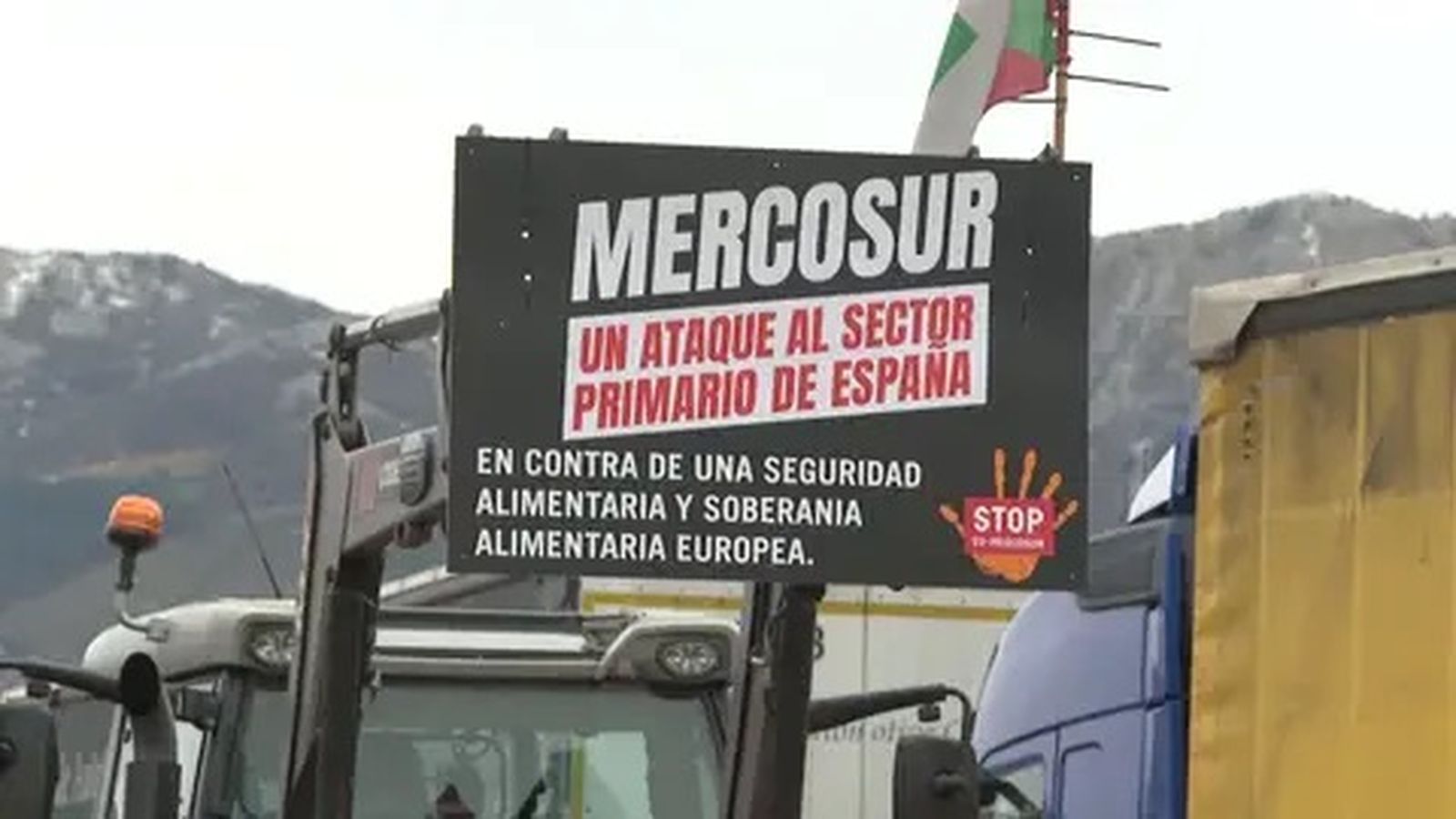 Protesta contra el acuerdo de Mercosur