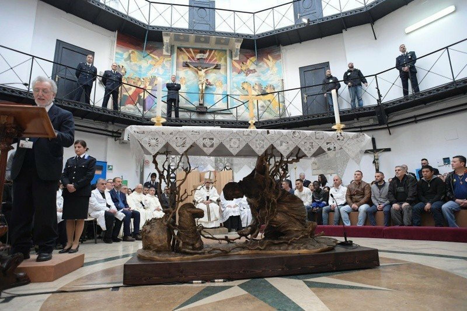 Francisco, durante la liturgia