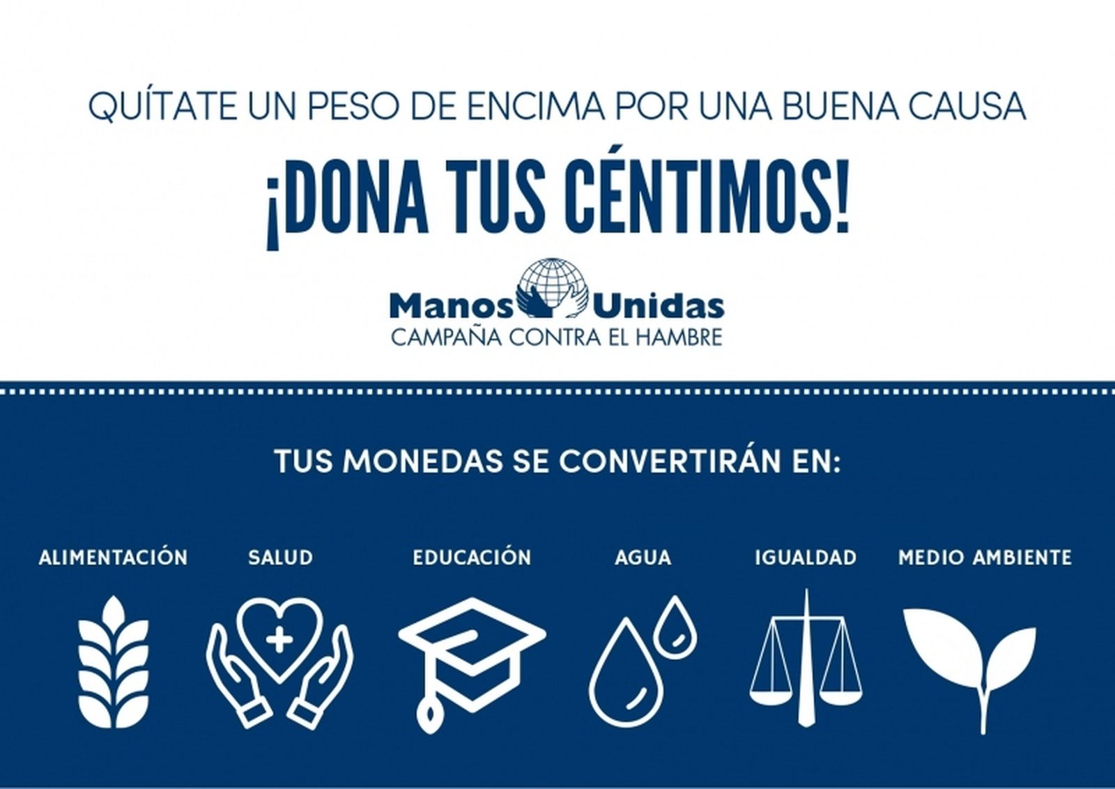 Imagen de la pegatina para las huchas