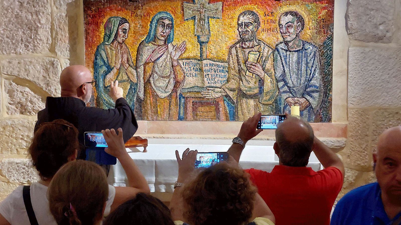 Con el Padre Pedro González, franciscano