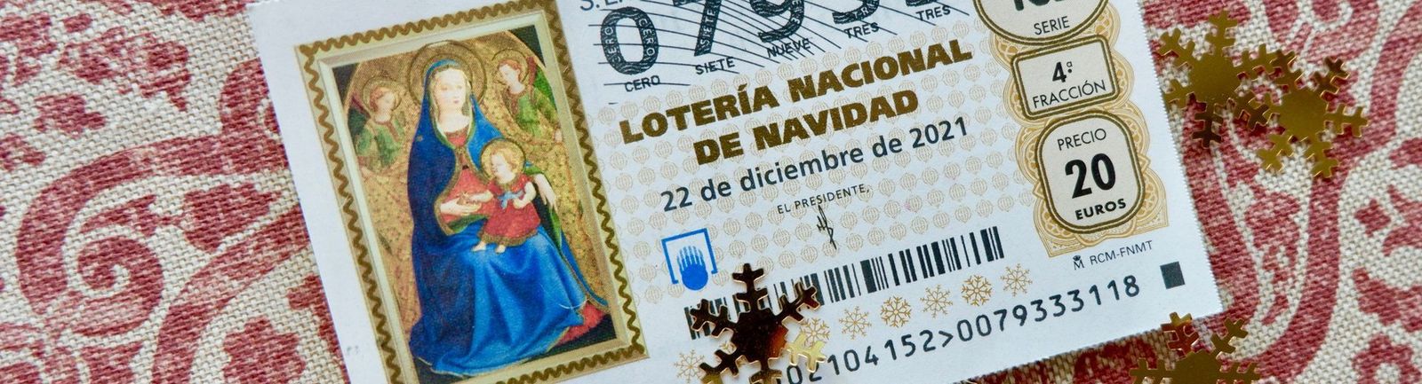 Décimo de Lotería de Navidad. ShutterStock