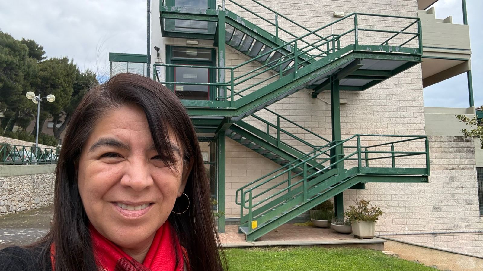 Paola Ugaz, en la residencia donde vive Figari