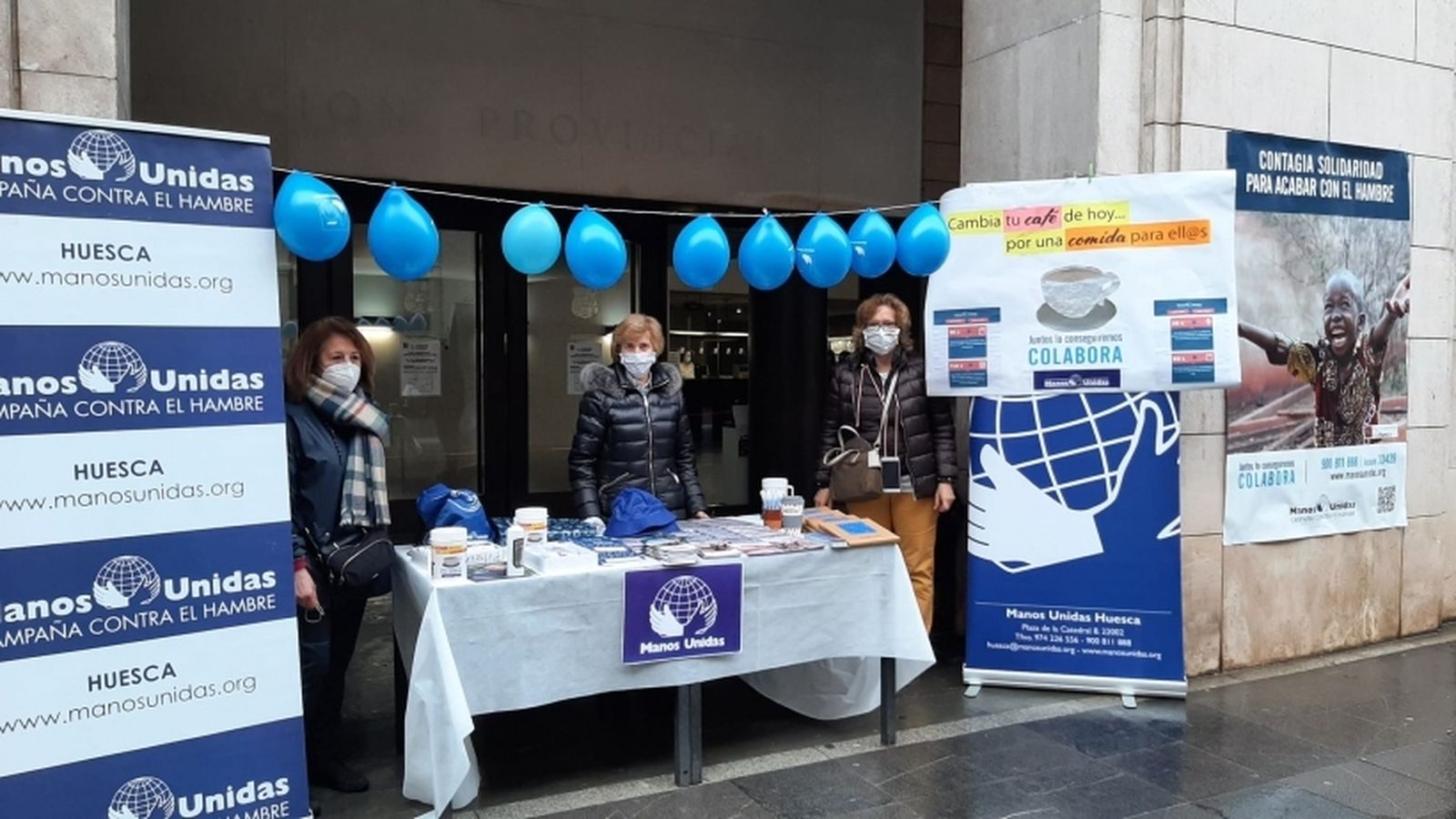 Manos Unidas, mesa informativa