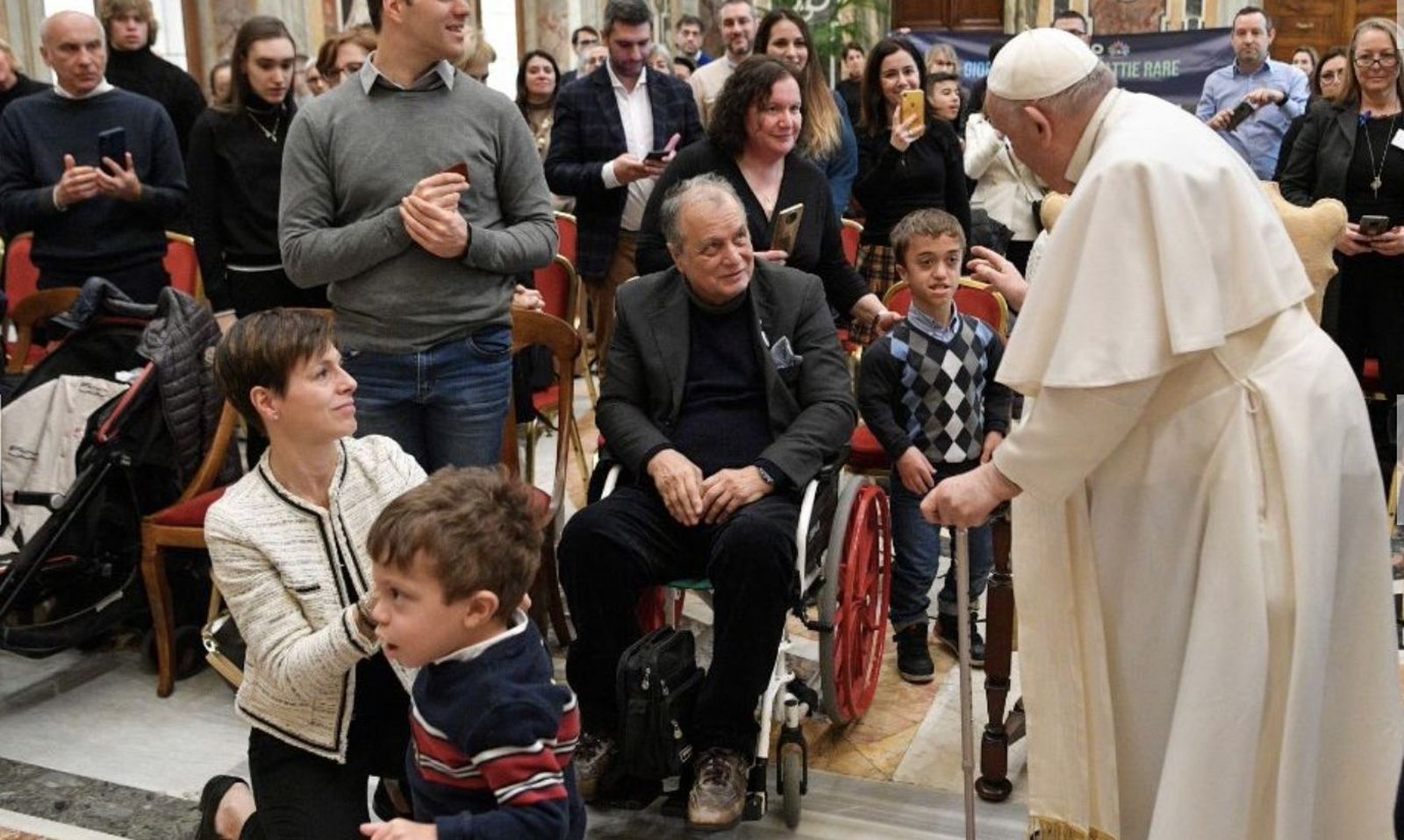 Un momento de la audiencia a "Uniamo", delegación de la Federación de Enfermedades Raras