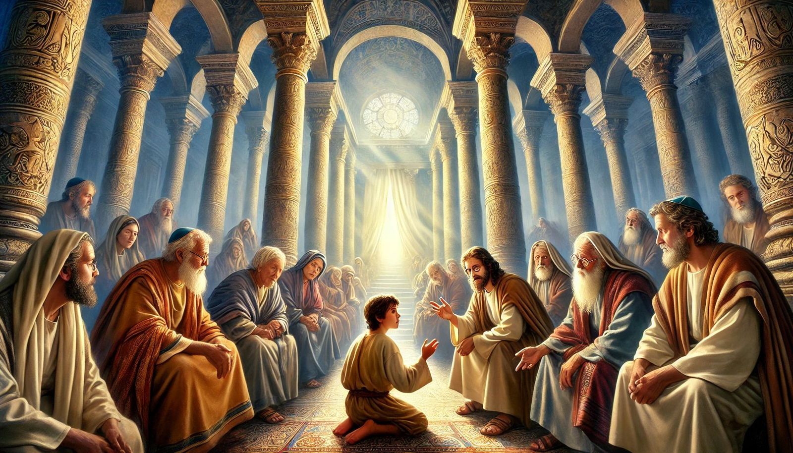Jesús, con los sabios del templo