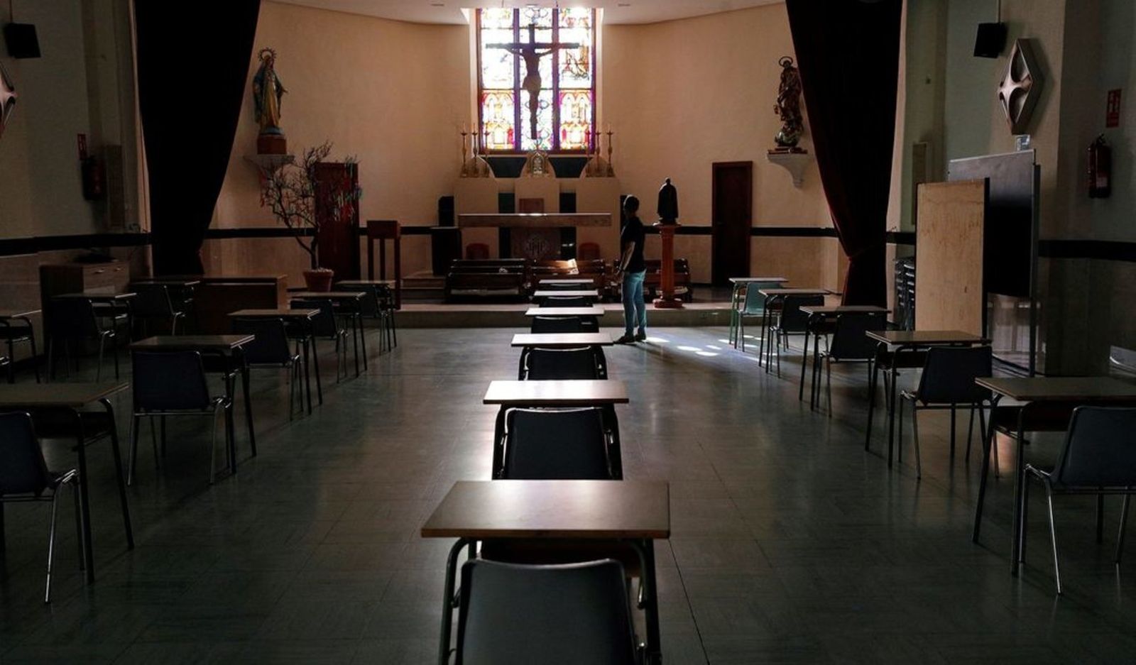 Capilla del Colegio Pío XII de Valencia, reconvertida en aula