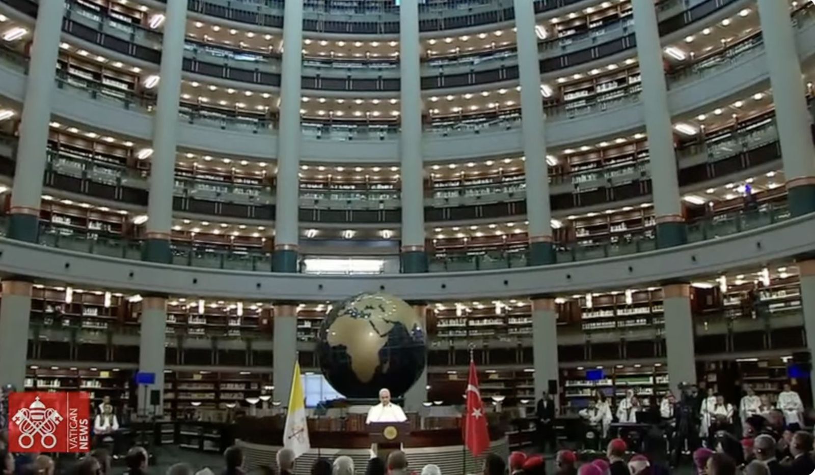 Discurso del Papa en el Palacio Presidencial a su llegada a Turquía