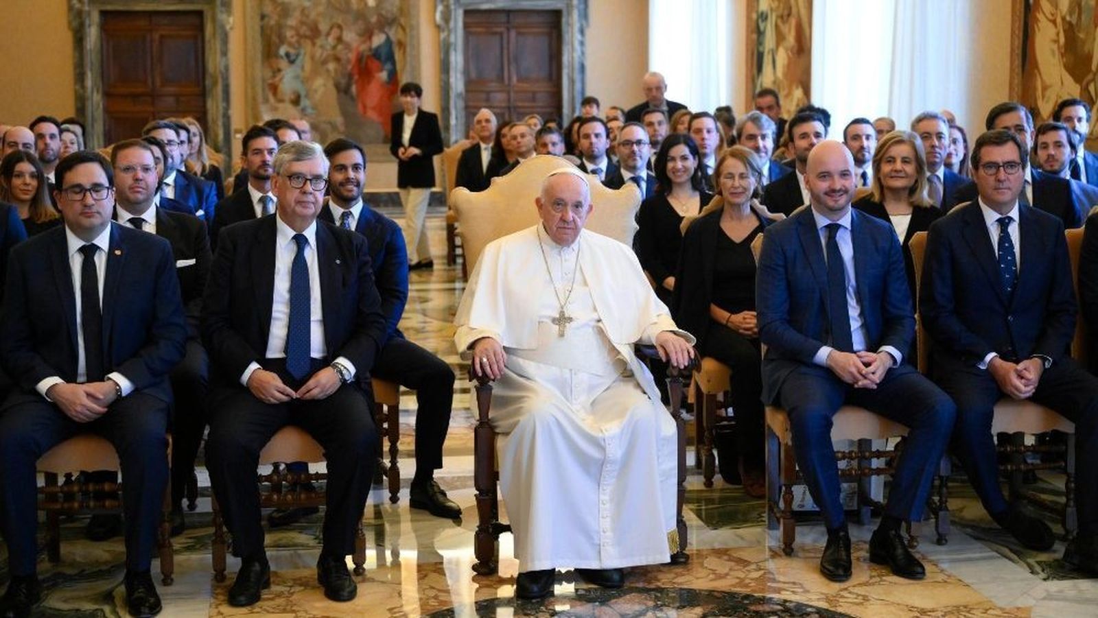 El Papa, con los empresarios gallegos