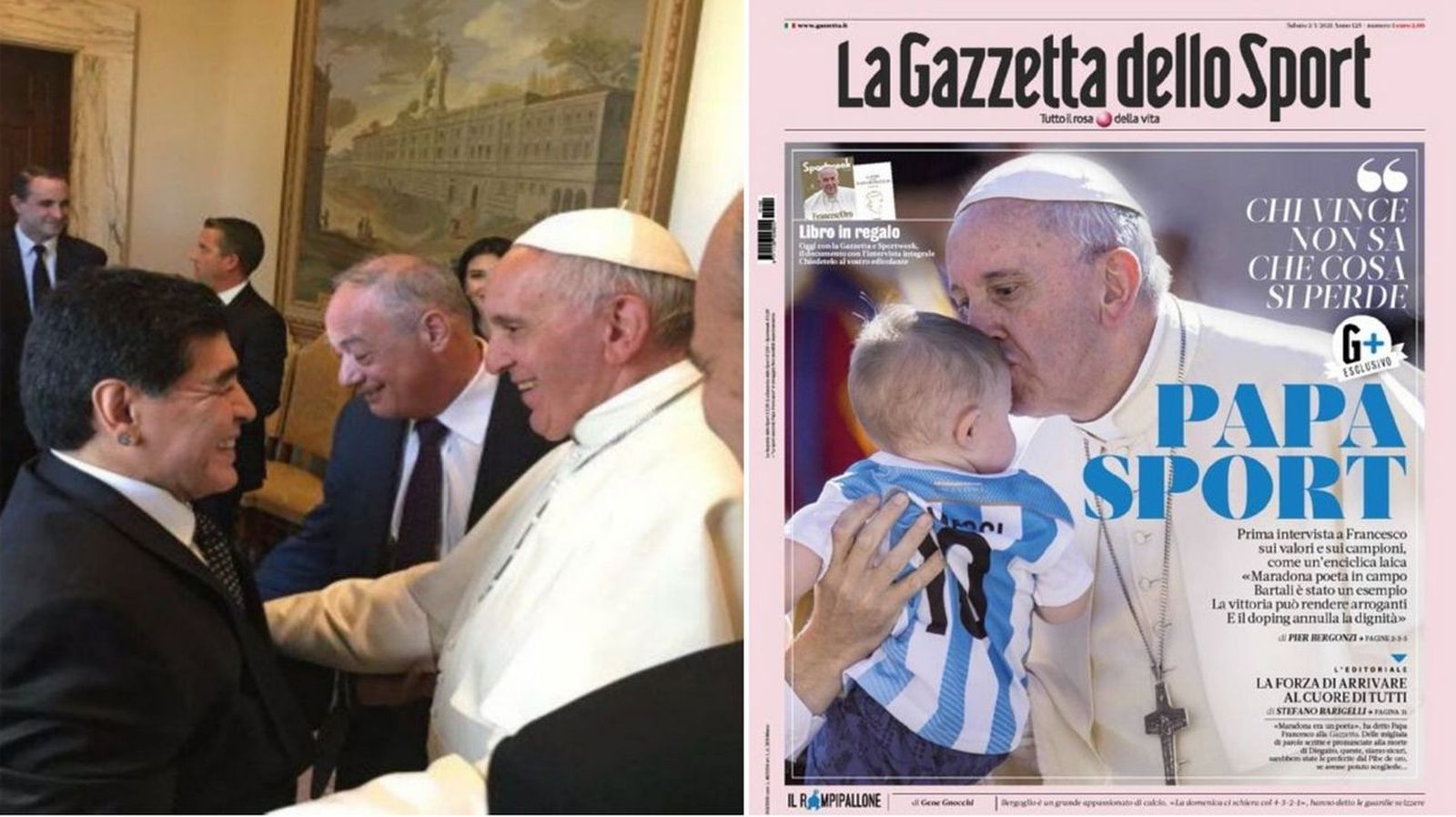 O Papa Francisco e o desporto