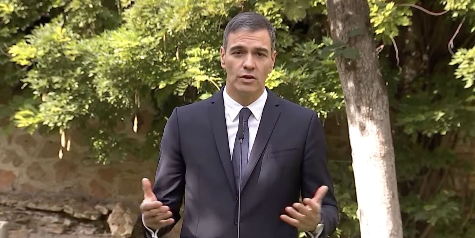 Pedro Sánchez, en su comparecencia tras encontrarse con el Papa