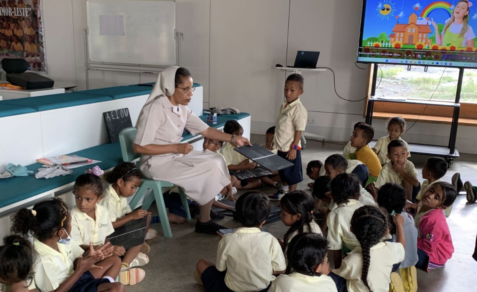 Esperando al Papa en Timor