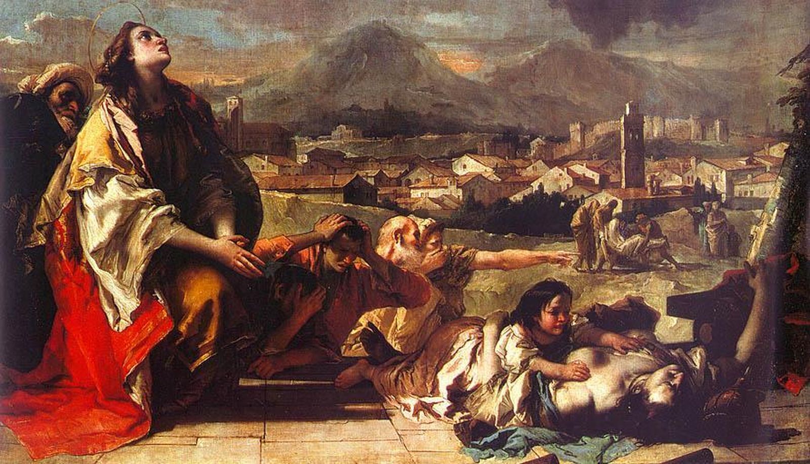 Santa Tecla libera la ciudad de Este de la peste, por Giambattista Tiepolo