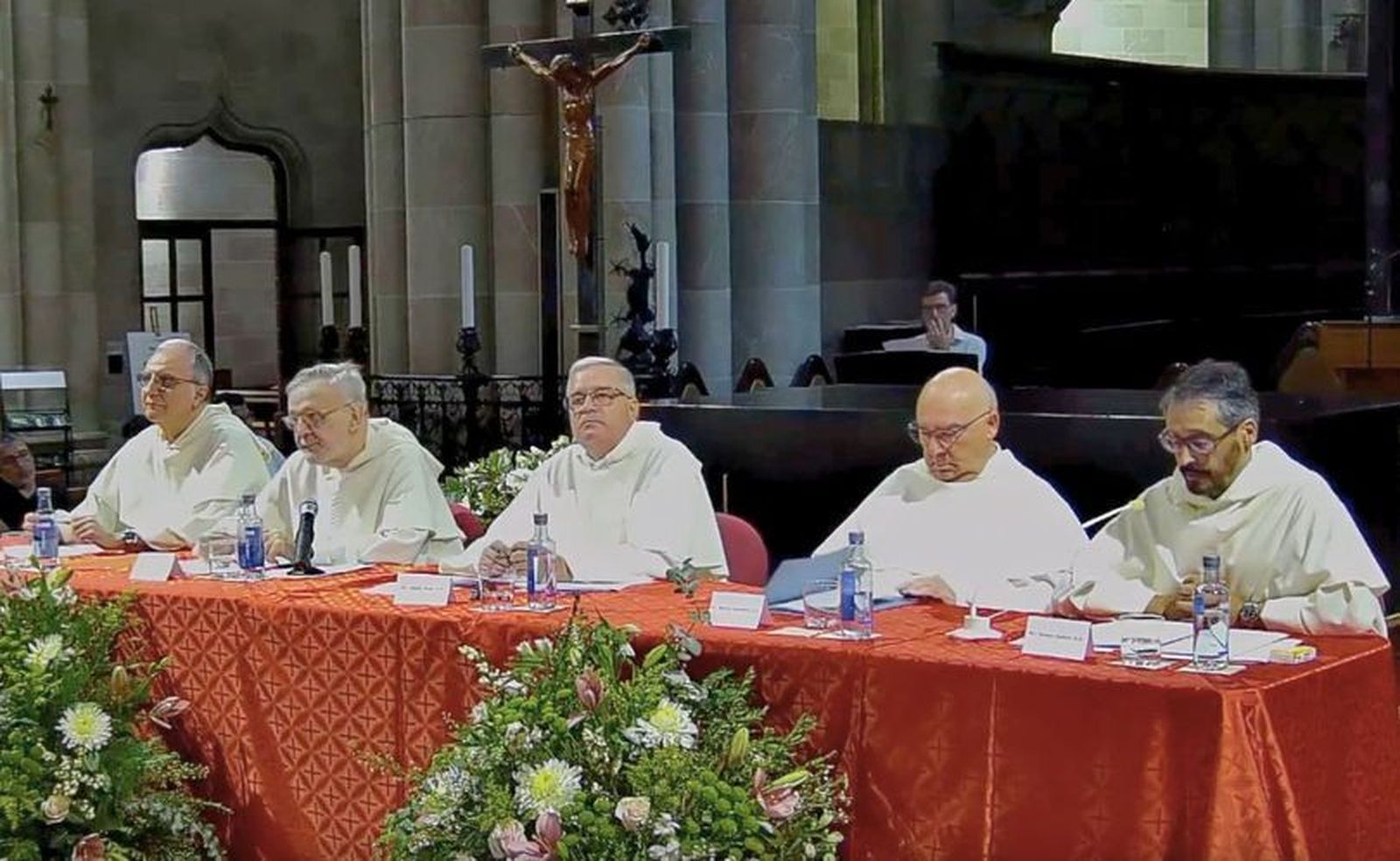 Fr. Vicente Botella, Fr. Alfonso Esponera, Fr. Jesús Díaz, Fr. Martín Gelabert y Fr. Sixto Castro