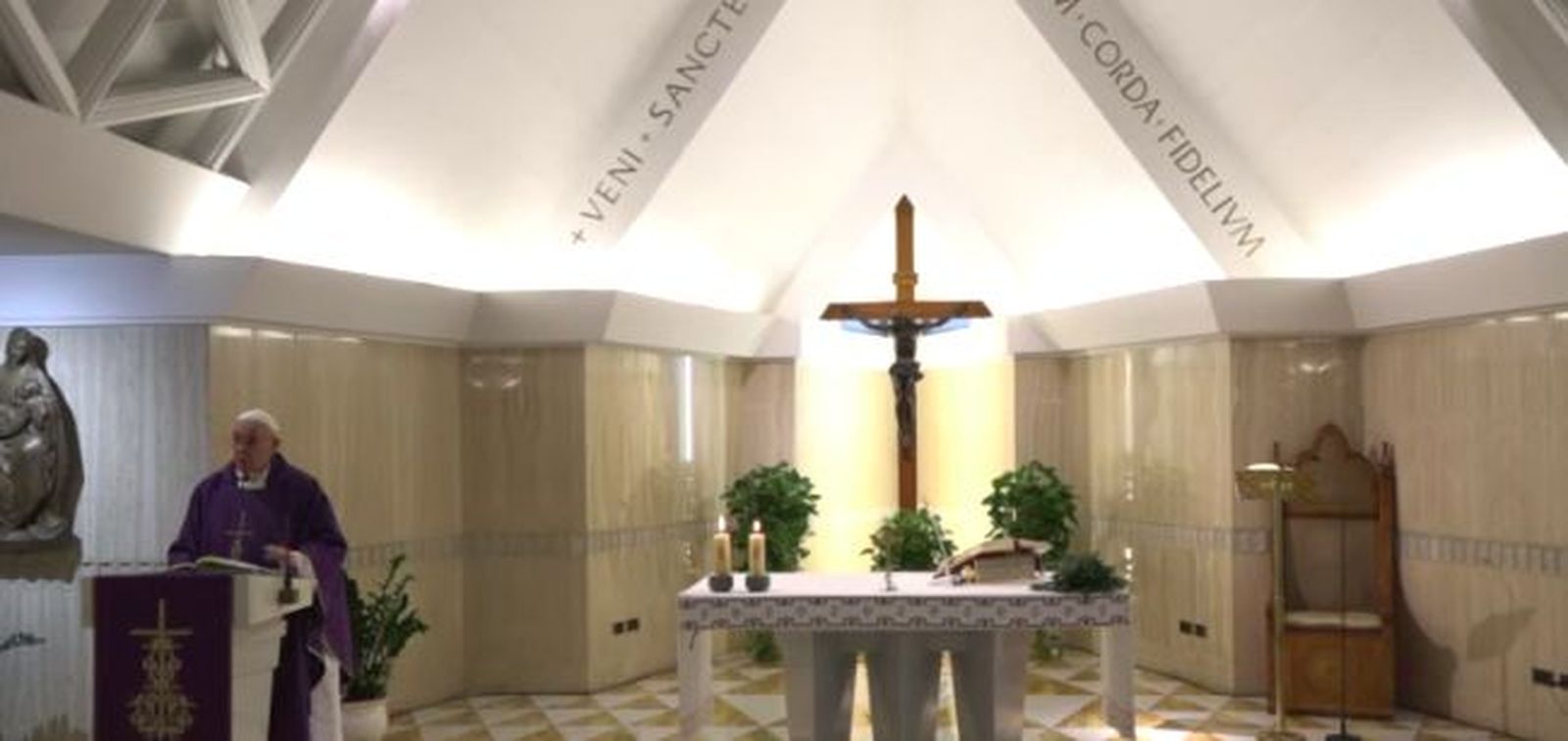 Francisco, hoy en Santa Marta