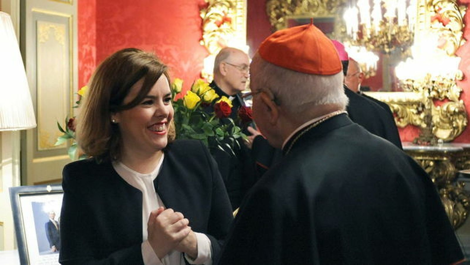 Sáez de Santamaría, con el cardenal Blázquez