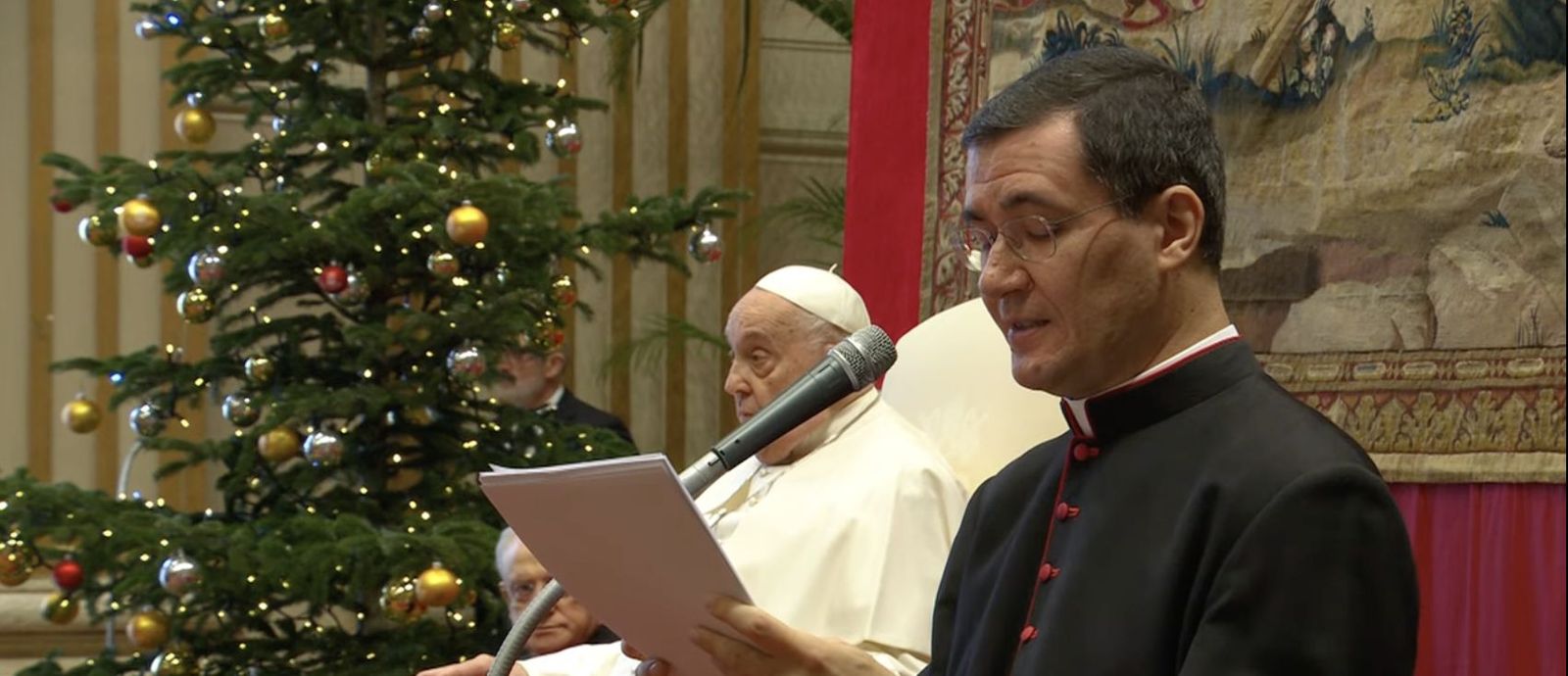 Ciampanelli leyó el discurso del Papa