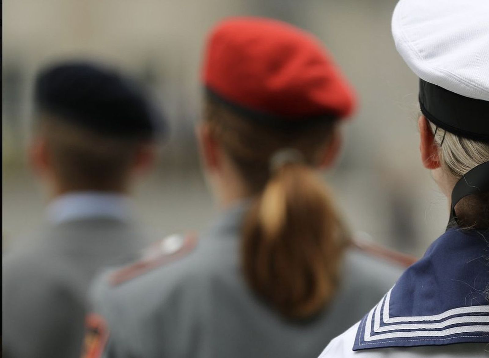 Soldados alemanes en formación