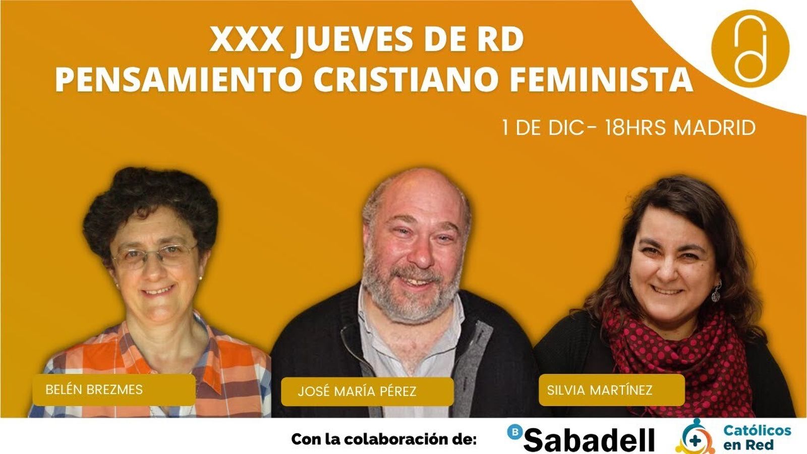 El 'pensamiento cristiano feminista', a debate en los XXX Jueves de RD