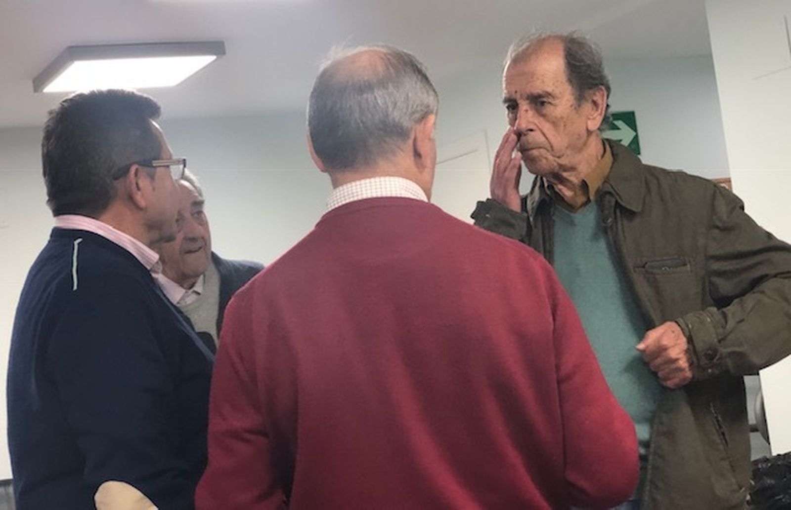 Enrique de Castro, Benjamín Forcano, Miguel Santiago y Evaristo Villar