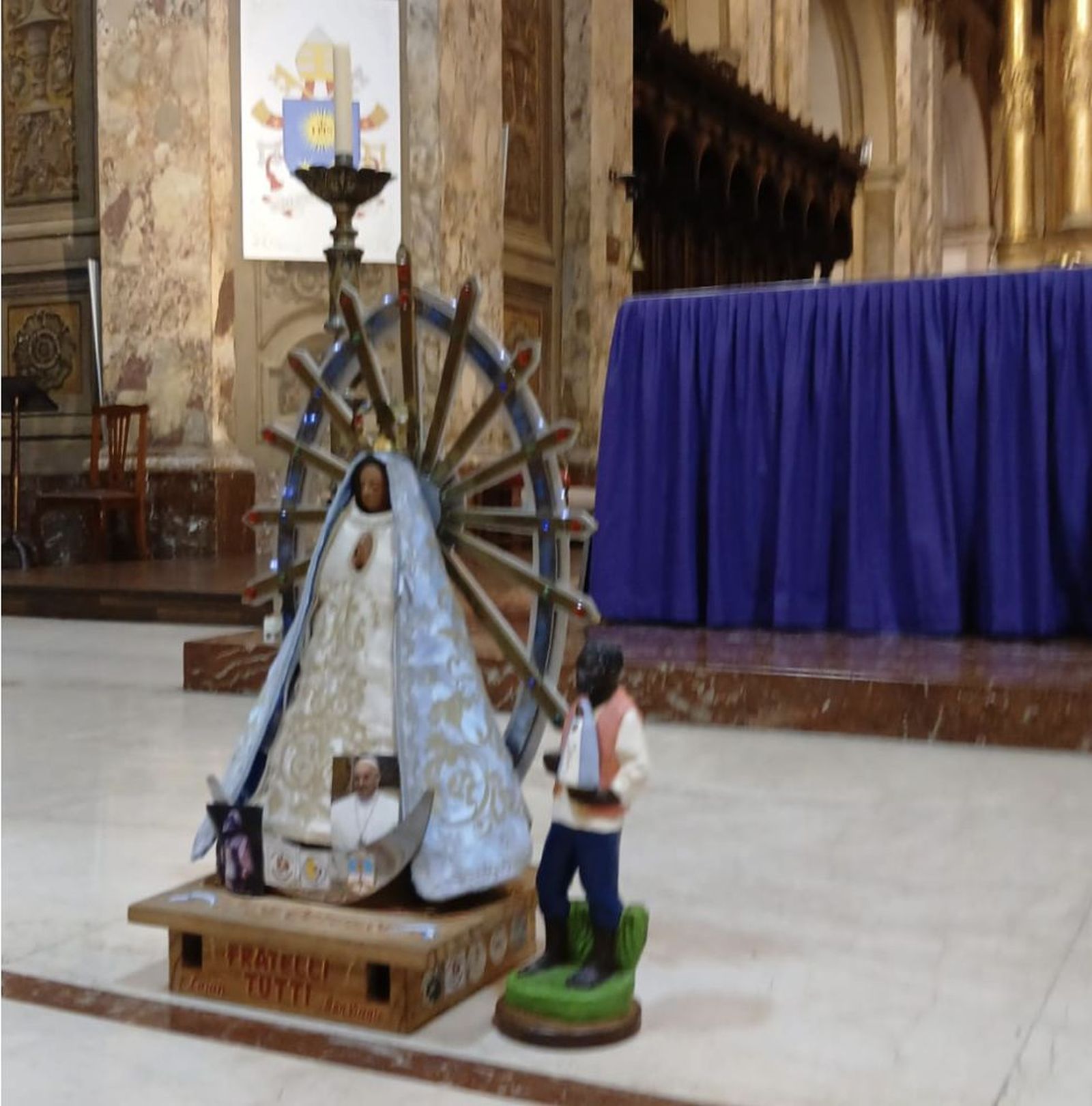 Virgen de Luján en la catedral de Baires