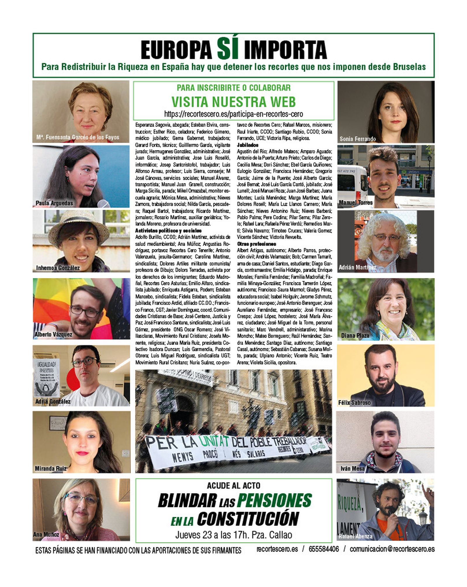 Manifiesto para las europeas