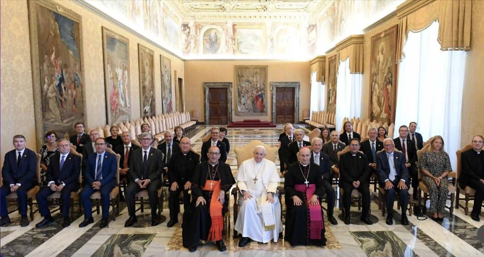 Audiencia a la delegación de Cáritas Española