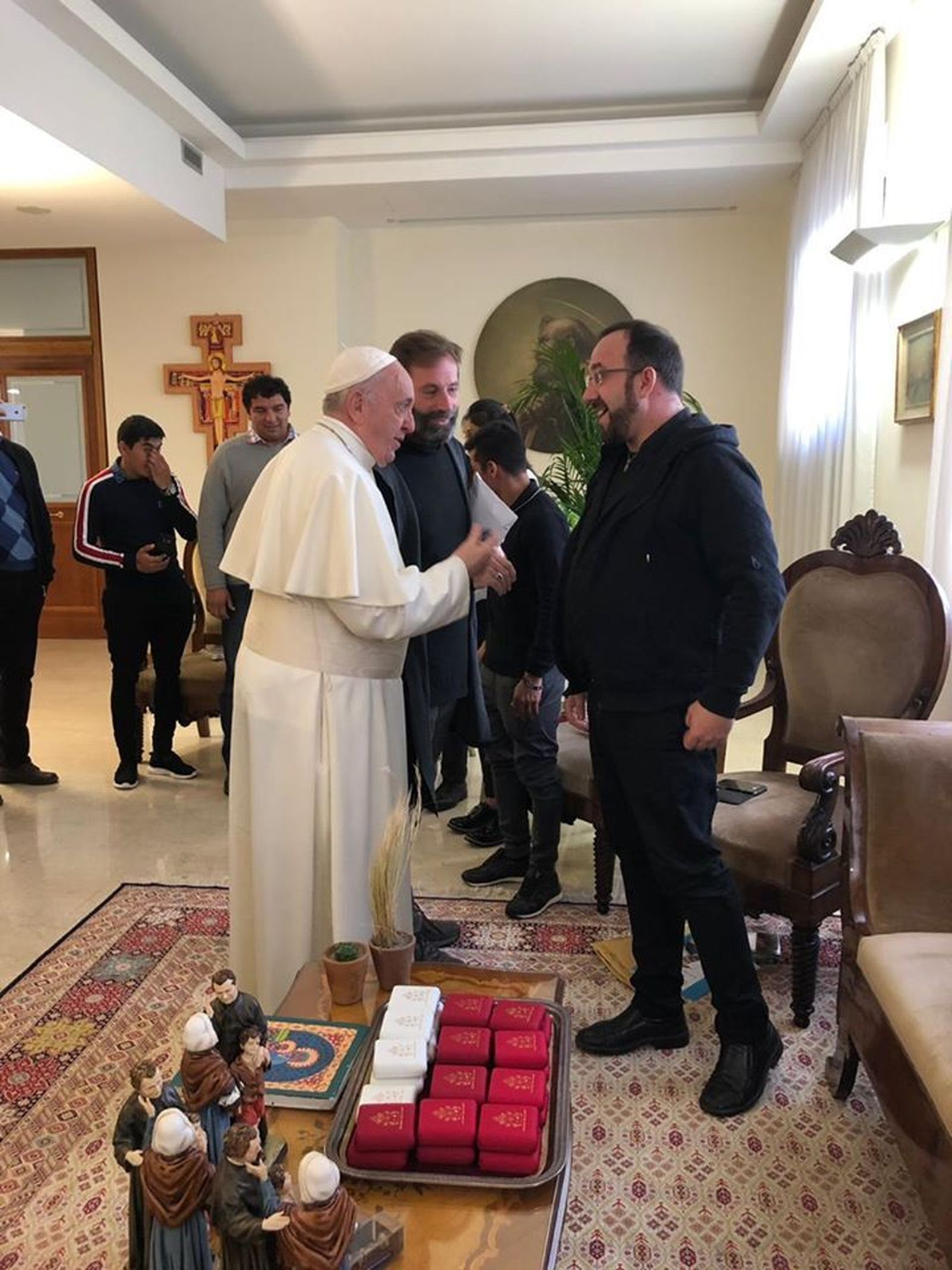 Toño, con Francisco