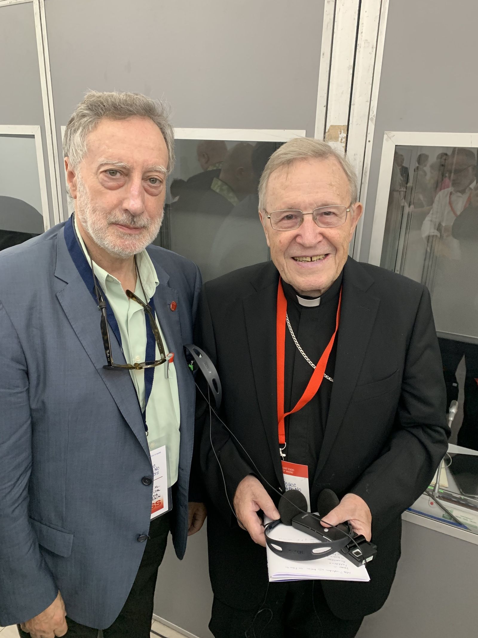 Con el cardenal Walter Kasper