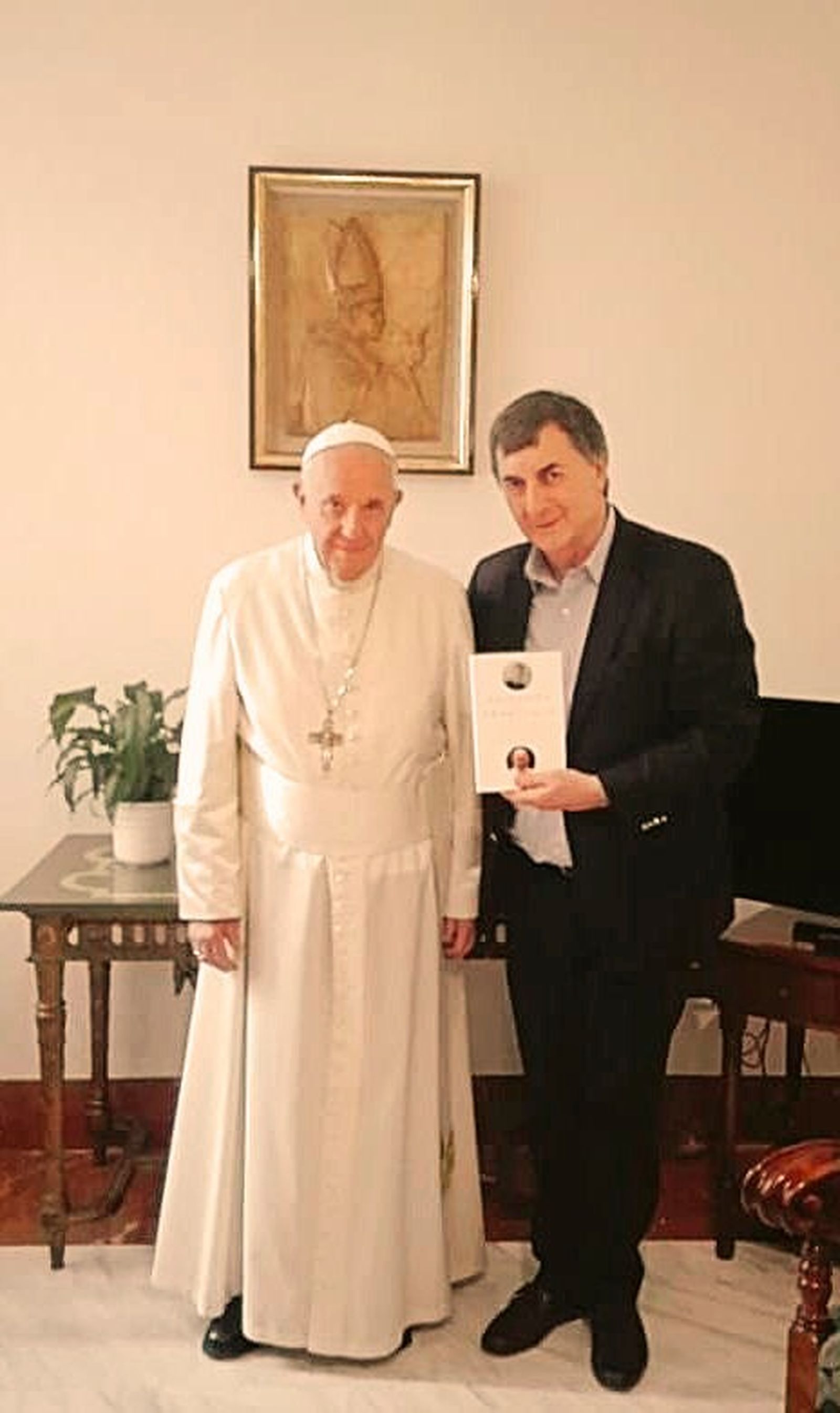 Aldo Dudzevich, con el Papa Francisco