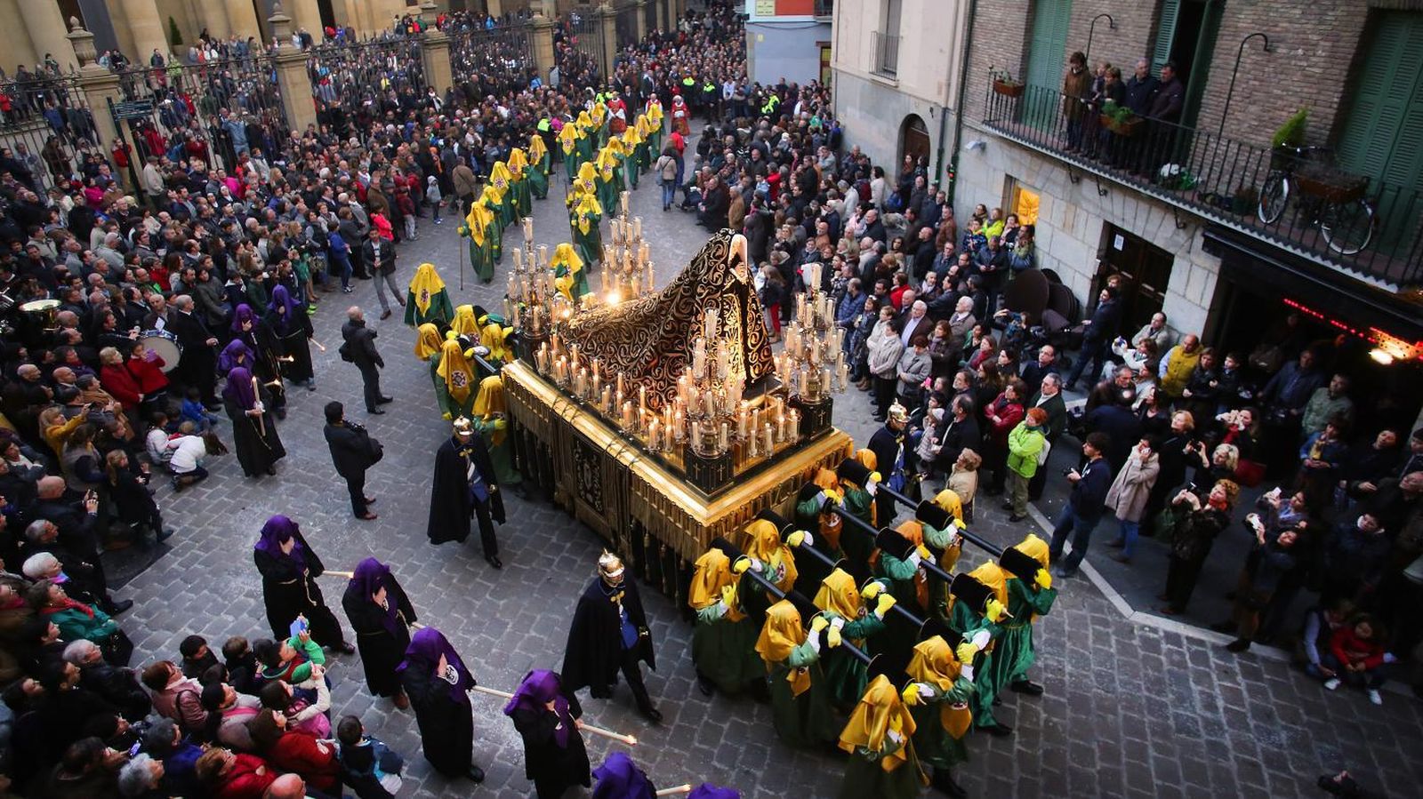 Procesión de La Dolorosa, en Pamplona