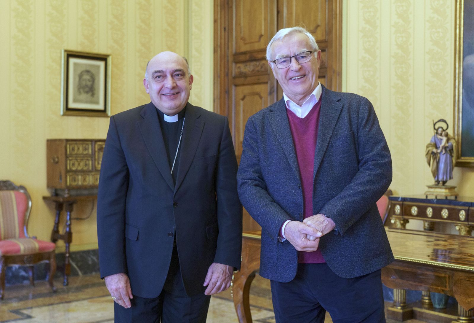 Monseñor Benavent y Joan Ribó