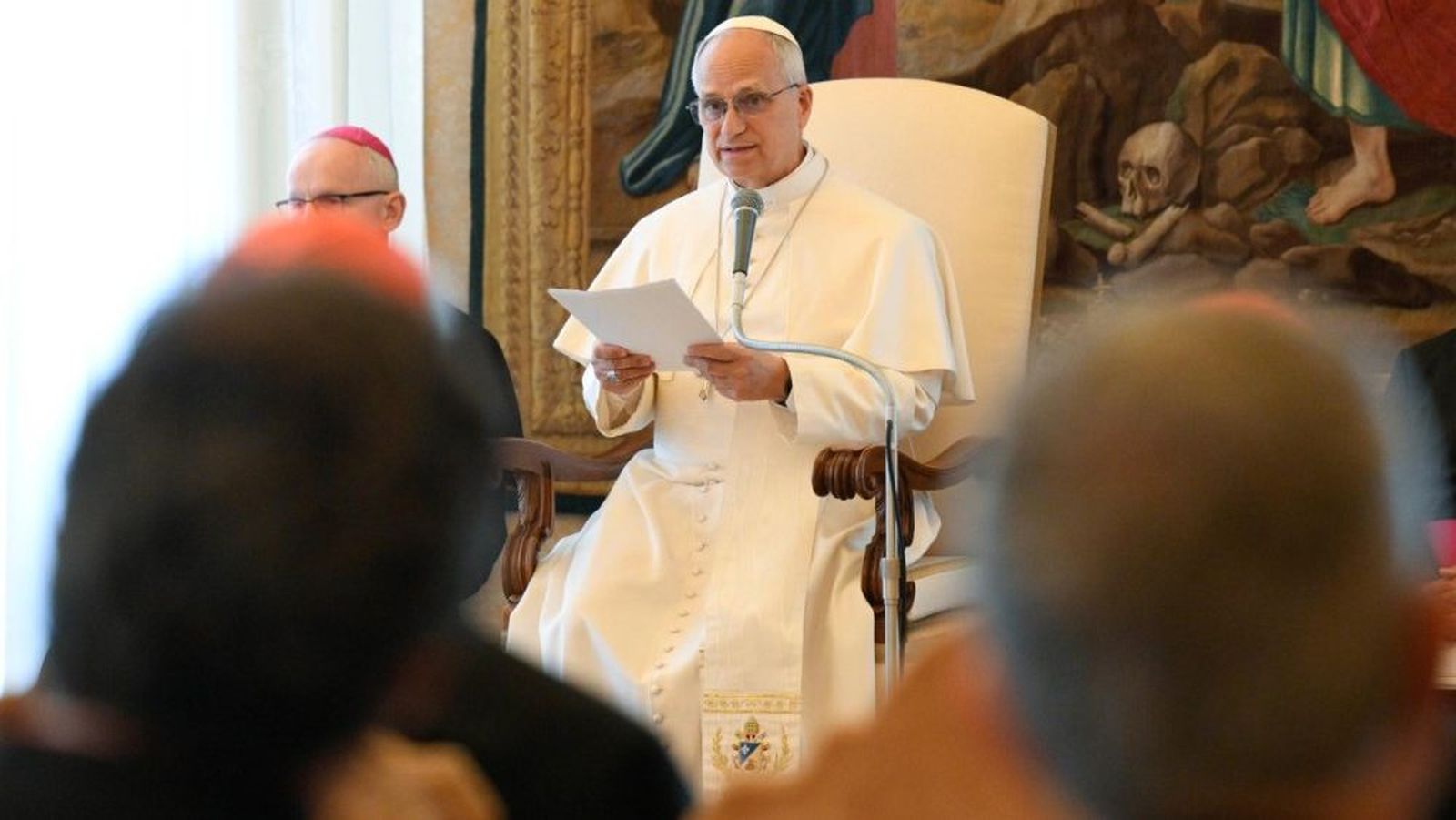 El Papa, con el Borgo Laudato Si
