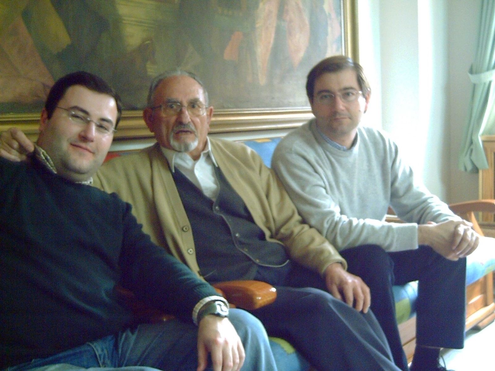 Antonio Vázquez Fernández, junto a Jaime Vázquez (a su izquierda)