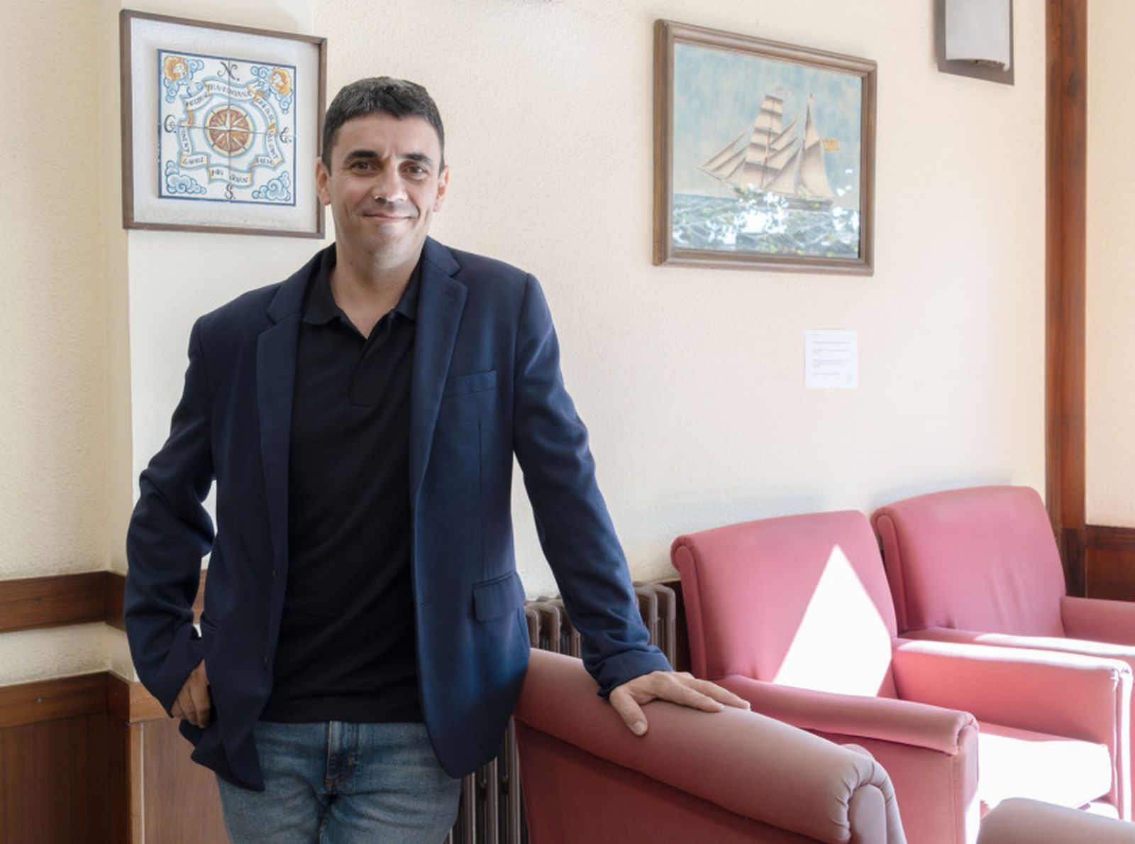 Jordi Pacheco, en uno de los salones del Primer Casino de Blanes