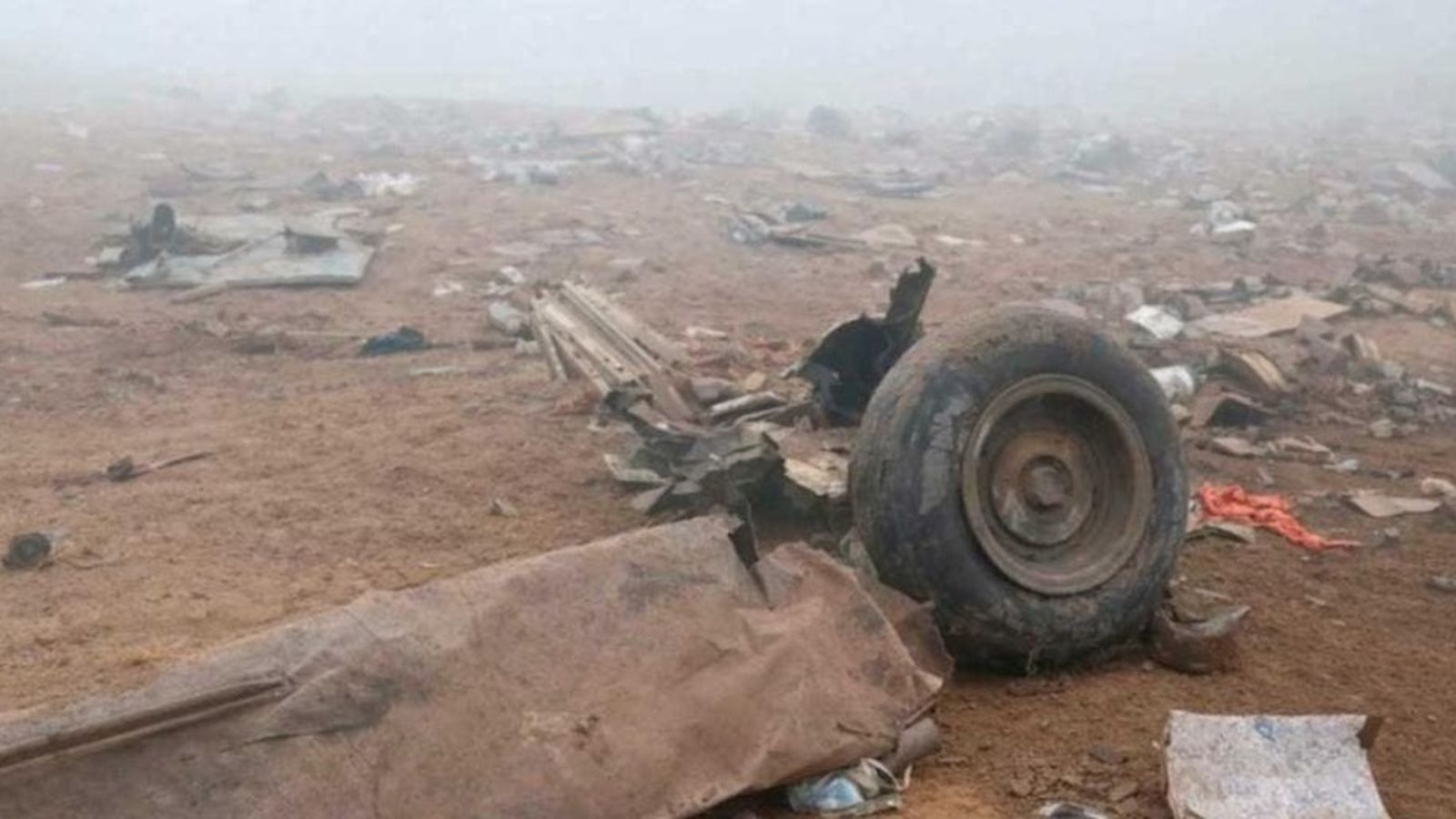 Restos del helicóptero accidentado en Arequipa - Perú