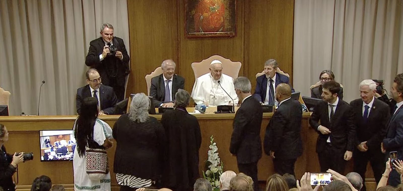 El Papa, con Scholas