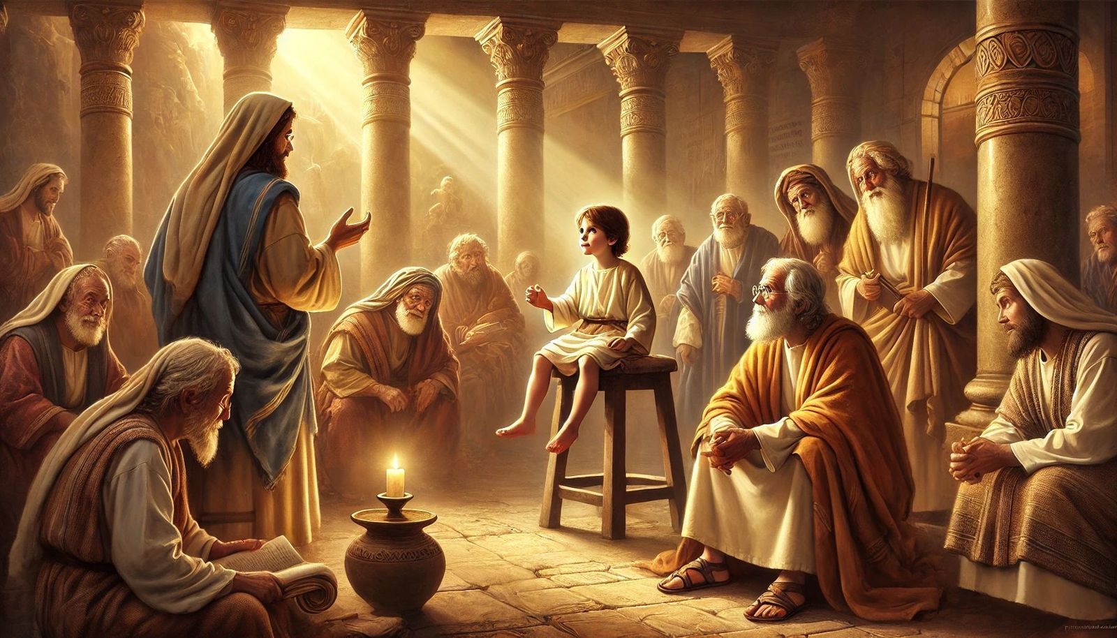 Jesús, con los doctores del Templo