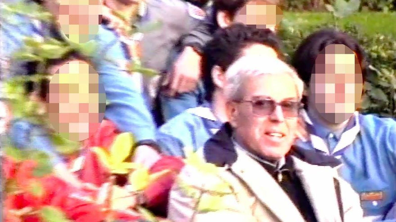 El monje Andreu Soler, durante un viaje a Roma en 1999.